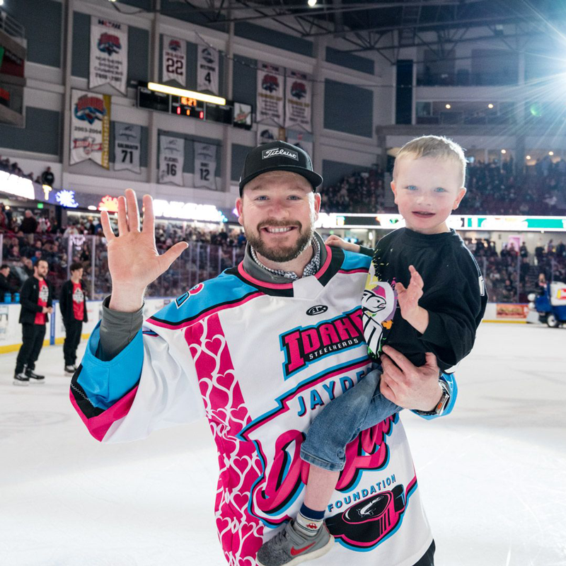 hockey-dad-and-boy Heart Heroes with the Jayden Deluca Foundation